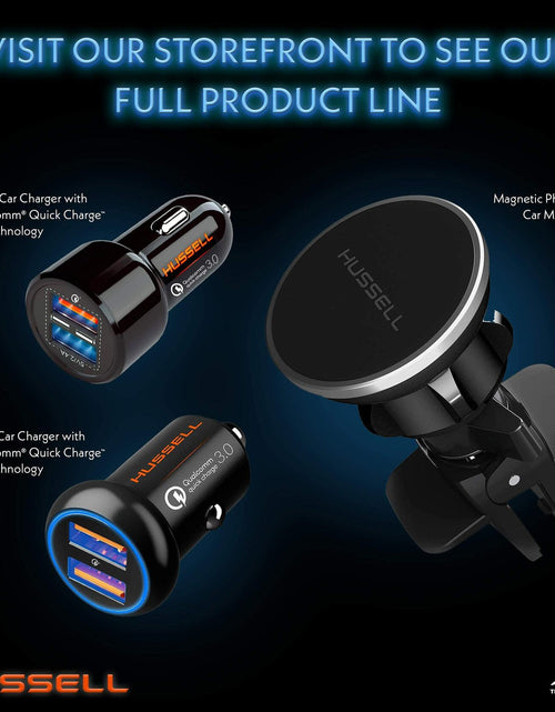 Load image into Gallery viewer, HUSSELL Car Charger Adapter 3.0 Fast Charge Dual USB Ports Black
