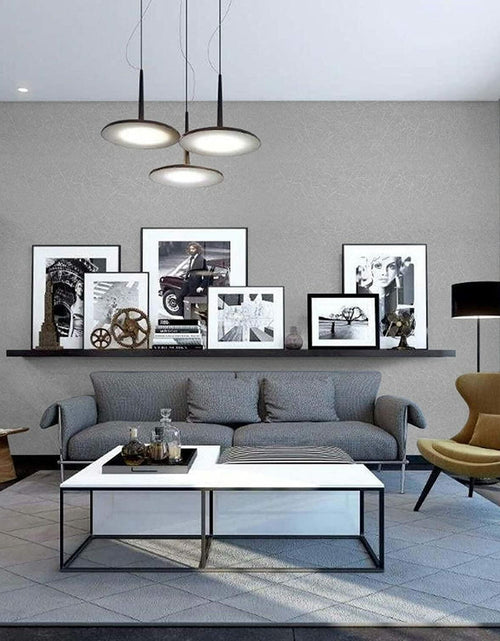 Load image into Gallery viewer, Abyssaly 23.6x196.8in Silver Grey Embossed Self Adhesive Wallpaper Vinyl
