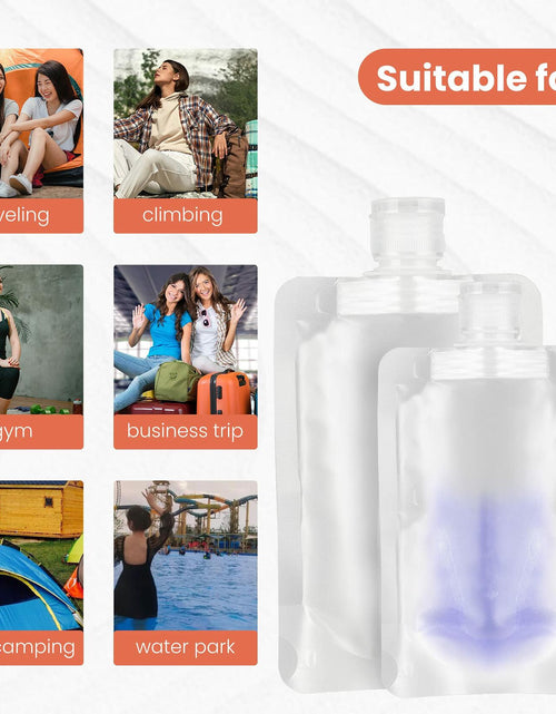Load image into Gallery viewer, YAIKOAI 10 Pack 100ML Refillable Squeeze Pouches Matte Translucent Travel
