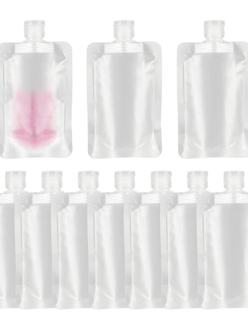 Load image into Gallery viewer, YAIKOAI 10 Pack 100ML Refillable Squeeze Pouches Matte Translucent Travel
