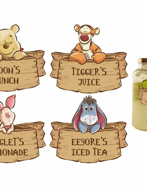 Load image into Gallery viewer, HOTIMO Pooh Drink Label Stickers Yellow
