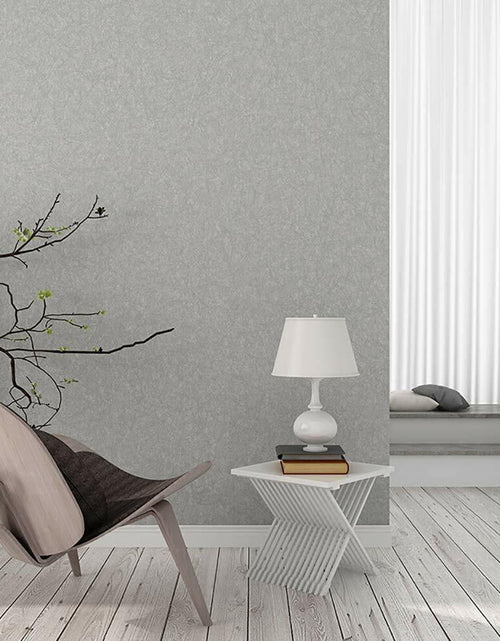 Load image into Gallery viewer, Abyssaly 23.6x196.8in Silver Grey Embossed Self Adhesive Wallpaper Vinyl
