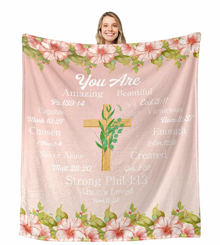 Christian Religious Blanket Baptism Confirmation First Communion 50x60