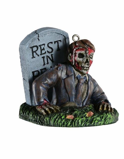 Load image into Gallery viewer, HorrorNaments Bobbie Weiner Bloody Mary Zombie Ornament 3" Gray 1 Pc
