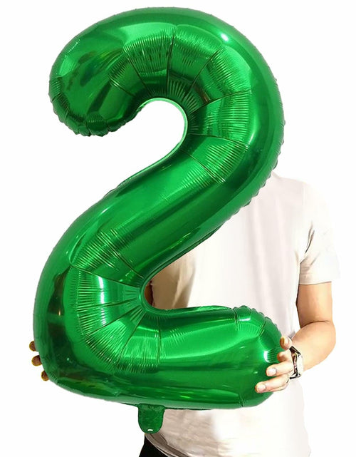 Load image into Gallery viewer, SINBEE 40 Inch Dark Green Number 2 Mylar Foil Balloon Party Decoration
