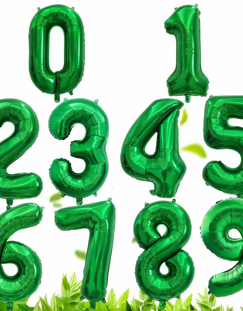 Load image into Gallery viewer, SINBEE 40 Inch Dark Green Number 2 Mylar Foil Balloon Party Decoration
