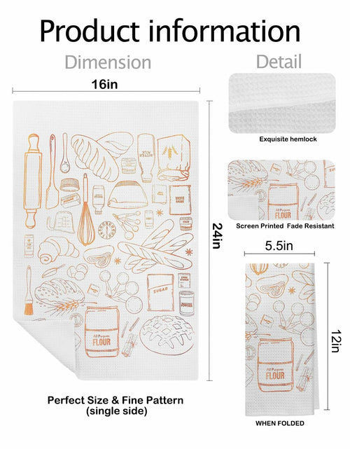 Load image into Gallery viewer, XUNLURY Baking Kitchen Towels Tea Towels Color-04 16x24 Inch
