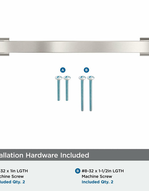 Load image into Gallery viewer, Amerock Candler Satin Nickel Cabinet Pull 7-9/16in Center-to-Center BP29350G10
