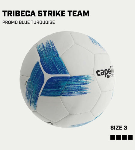 Capelli Sport Tribeca Strike Team Soccer Ball Size 3 Blue/Turquoise