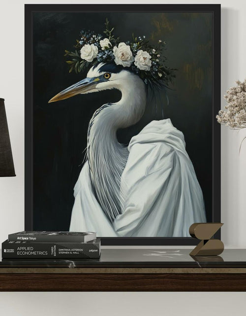 Load image into Gallery viewer, aj decor Blue Heron Wall Art Print Poster 8x10 inches Blue Heron Unframed
