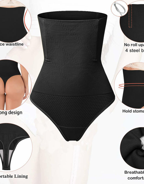Load image into Gallery viewer, Hioffer Women Waist Cincher Girdle Tummy Slimmer Sexy Nude Lace Thong XL-XXL
