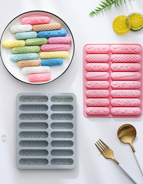 Load image into Gallery viewer, PROVIVID 2 Pack Silicone Mold Chocolate Stick Energy Bars Pink Blue Reusable
