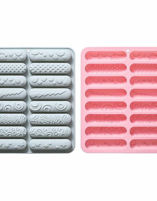 Load image into Gallery viewer, PROVIVID 2 Pack Silicone Mold Chocolate Stick Energy Bars Pink Blue Reusable
