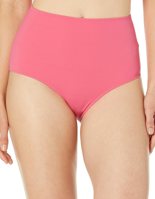Load image into Gallery viewer, Amazon Essentials Women's High Waist Swim Bottom Hot Pink Size S
