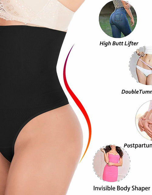 Load image into Gallery viewer, Hioffer Women Waist Cincher Girdle Tummy Slimmer Sexy Nude Lace Thong XL-XXL
