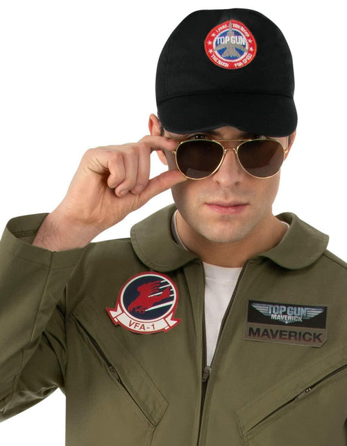 Load image into Gallery viewer, Rubies Top Gun Maverick Costume Hat Adults Men's Black One Size
