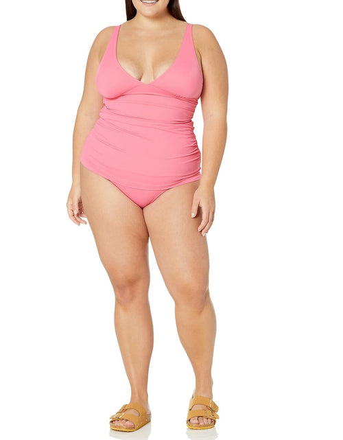 Load image into Gallery viewer, Amazon Essentials Women's High Waist Swim Bottom Hot Pink Size S
