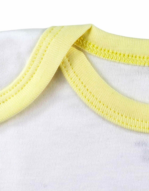 Load image into Gallery viewer, HippoHugs Organic Cotton Baby Sleeveless Footless Romper Yellow Bunny Size 3-6M
