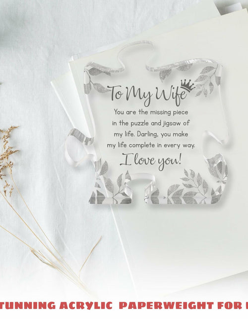 Load image into Gallery viewer, Gifts for Wife from Husband Decorative Sign Plaque Anniversary Birthday
