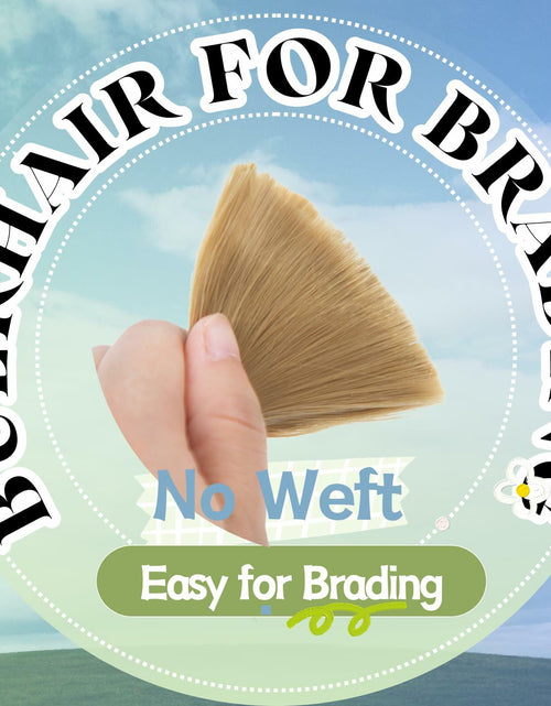 Load image into Gallery viewer, OQNUNQO Curly Wave Synthetic Braiding Hair Extensions 22in 1B Black 150g 2Bundle

