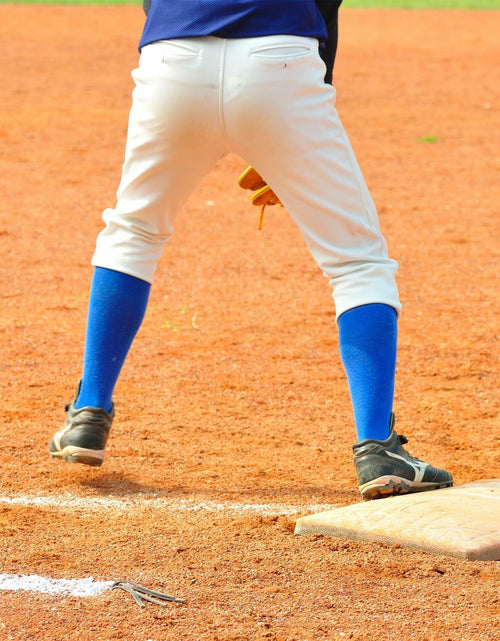 Load image into Gallery viewer, Londkaron Elite Baseball Softball Socks &amp; Belt Combo Black 2 Pairs Size S
