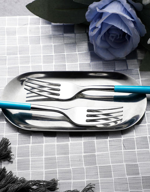 Load image into Gallery viewer, WELLIFE 120pcs Rose Gold Plastic Cutlery Set Forks Knives Spoons Party
