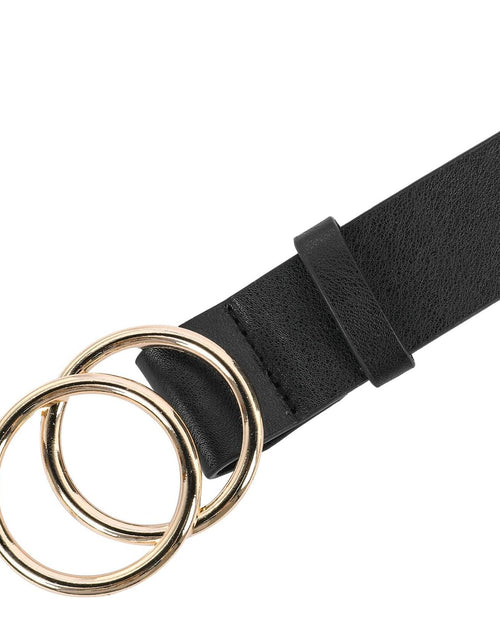Load image into Gallery viewer, NBLYOS Women Faux Leather Belt Gold Buckle Khaki Size XXL
