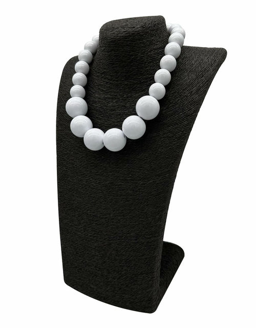 Load image into Gallery viewer, [Like New] JHWZAIY White Acrylic Beaded Necklace Chunky Statement 02 Set
