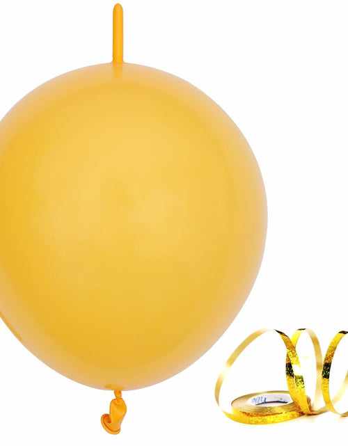 Load image into Gallery viewer, Mccalwell Lemon Yellow 10 Inch Latex Balloons 70pcs with 32ft Ribbon
