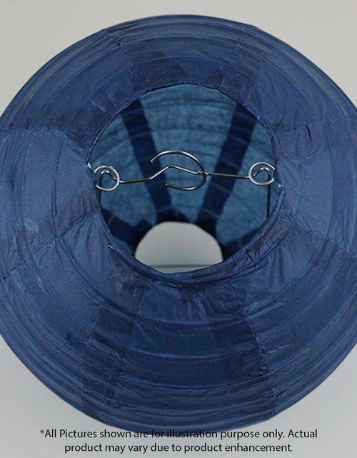 Load image into Gallery viewer, MONBASA 12 Inch Blue Japanese Paper Lantern Lamp Set of 5
