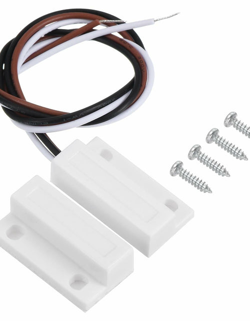 Load image into Gallery viewer, PATIKIL Magnetic Reed Switch Wired Surface-Mounted Door Window Contact White
