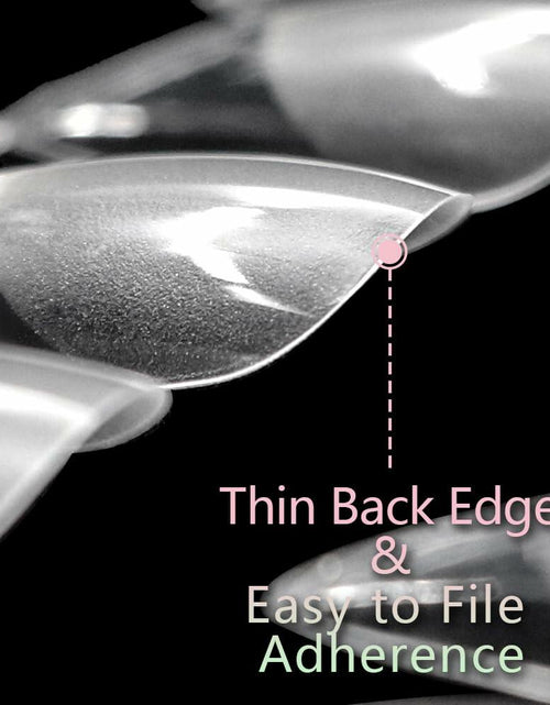 Load image into Gallery viewer, PrettyYo Short Almond Gel Nail Tips 240Pcs Clear 12 Sizes Full Cover
