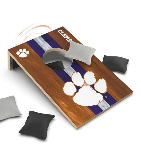 SOAR NCAA Clemson Tigers Tabletop Cornhole Game Bluetooth Speaker