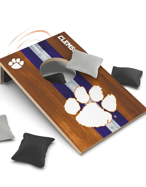 Load image into Gallery viewer, SOAR NCAA Clemson Tigers Tabletop Cornhole Game Bluetooth Speaker
