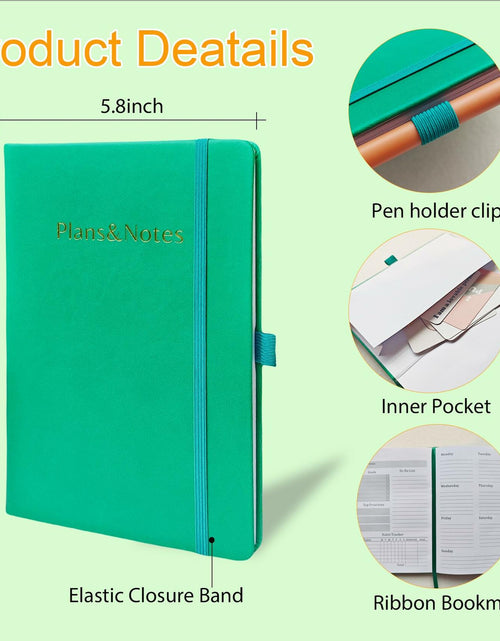 Load image into Gallery viewer, YOJO 2025 Undated A5 Weekly Planner with Goal &amp; Habit Tracker Green
