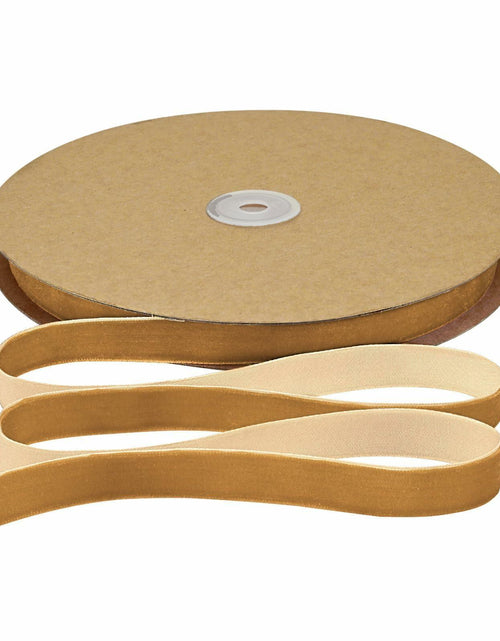 Load image into Gallery viewer, Simplegoal Khaki Velvet Ribbon 5/8in x 25yd Nylon Ribbon for Crafts
