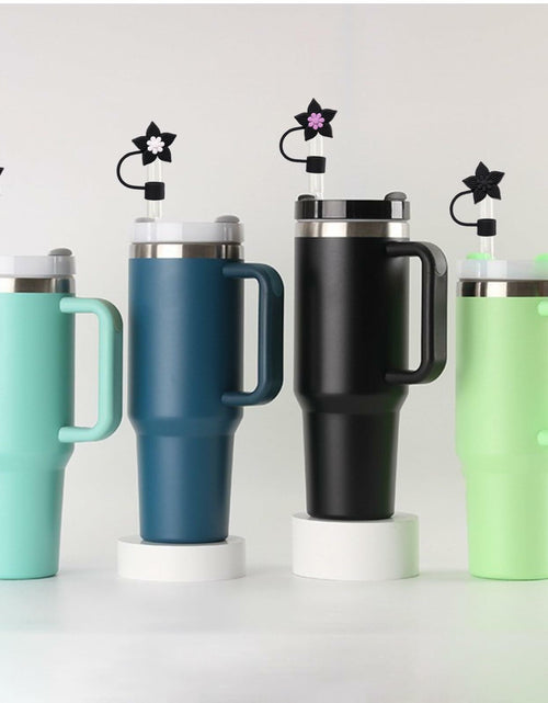 Load image into Gallery viewer, Xyntara Silicone Straw Covers for Stanley 40oz Cups Christmas Style 8pcs
