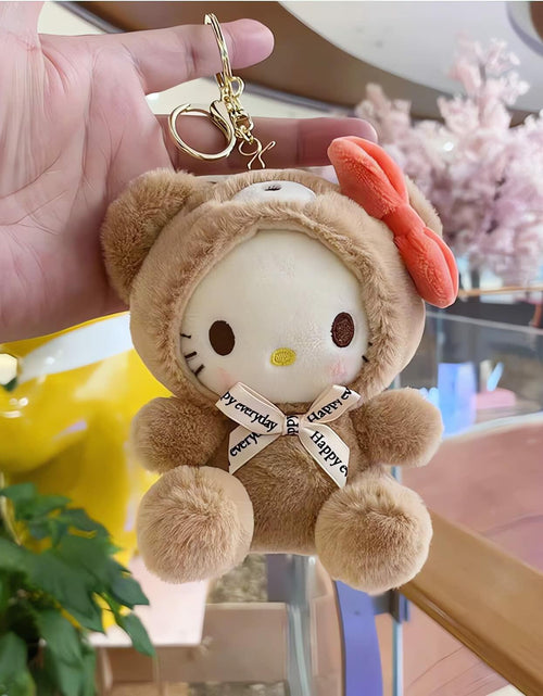Load image into Gallery viewer, Sicpfuj Plush Keychain 5" Cute Brown Car Charm for Women Girls Size One Size
