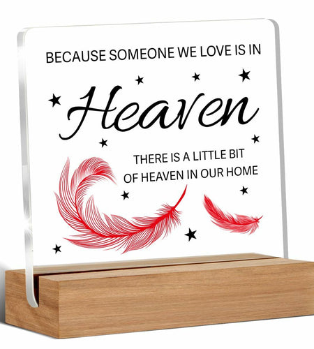 WEZADUK Memorial Acrylic Decorative Sign Multicolor Religious Contemporary
