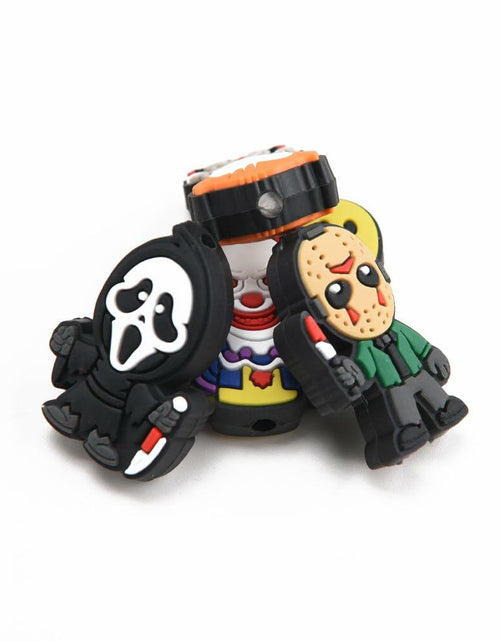 Load image into Gallery viewer, Acbeaded Halloween Silicone Skull Beads DIY Kit 6pcs Multicolor Acrylic
