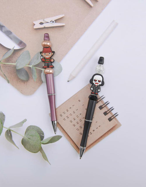 Load image into Gallery viewer, Acbeaded Halloween Silicone Skull Beads DIY Kit 6pcs Multicolor Acrylic
