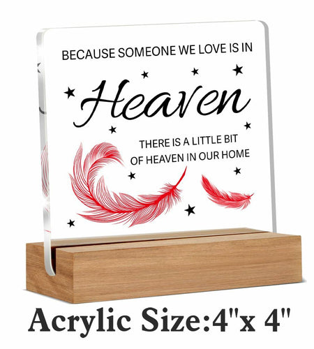 WEZADUK Memorial Acrylic Decorative Sign Multicolor Religious Contemporary