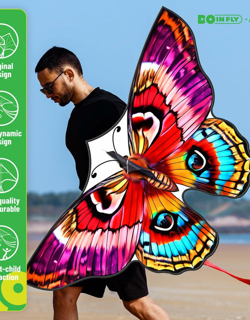 Load image into Gallery viewer, DoinFly Butterflys Kids Kite Easy Fly w/ 328ft Line &amp; Winder Red 1 Pack
