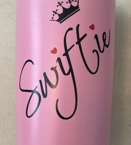 Swiftie 20oz Stainless Steel Travel Tumbler Cup Pink 3-Piece Set Lid