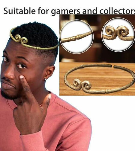 Generic Black Myth Collector's Edition 4pcs Set Headband Necklace Ring Badge