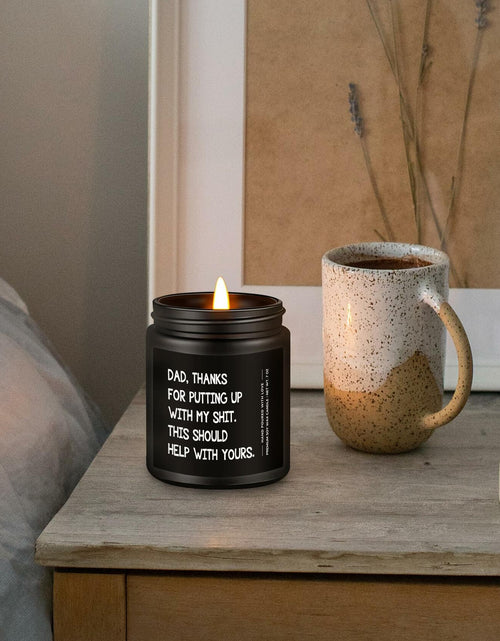 Load image into Gallery viewer, Encoink Funny Fathers Day Lavender Scented Soy Wax Candle 7oz
