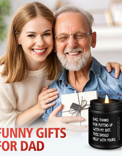 Load image into Gallery viewer, Encoink Funny Fathers Day Lavender Scented Soy Wax Candle 7oz
