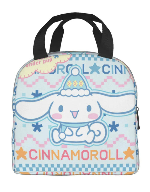 Load image into Gallery viewer, Tamkuaph Insulated Lunch Bag Blue Polyester 8x5.11in Reusable Picnic Travel
