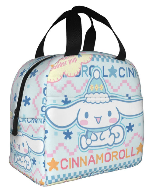 Load image into Gallery viewer, Tamkuaph Insulated Lunch Bag Blue Polyester 8x5.11in Reusable Picnic Travel
