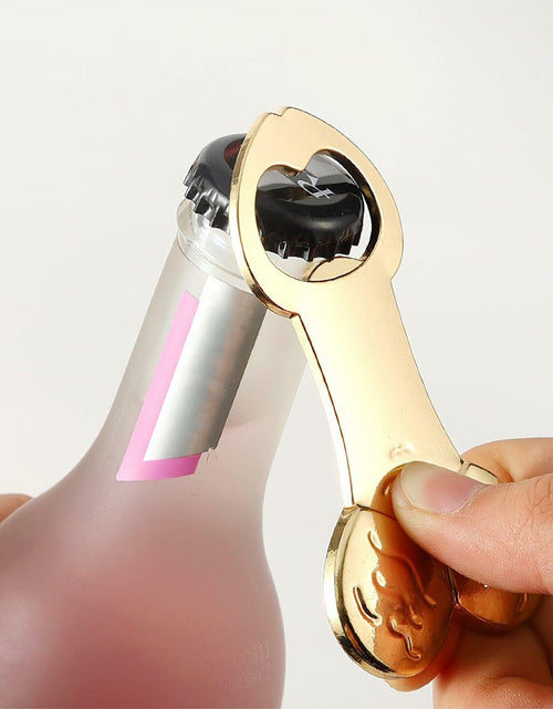 Load image into Gallery viewer, Tough Guy Heavy Duty Zinc Alloy Bottle Opener 3 Pack Gold
